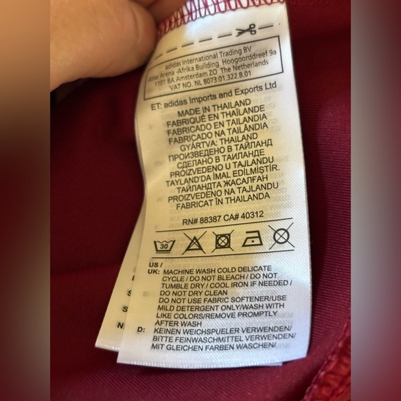 BRAND NEW ADIDAS climalite CLUB TENNIS DRESS Burgundy - Picture 7 of 8